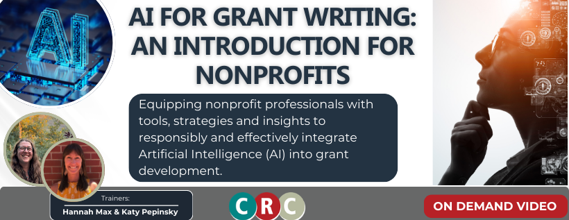AI for Grant Writing: An Introduction for Nonprofits ON DEMAND